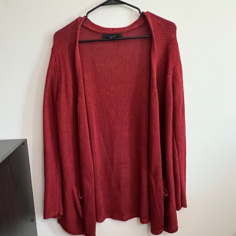 Forever 21 Long Pocket Knit Cardigan